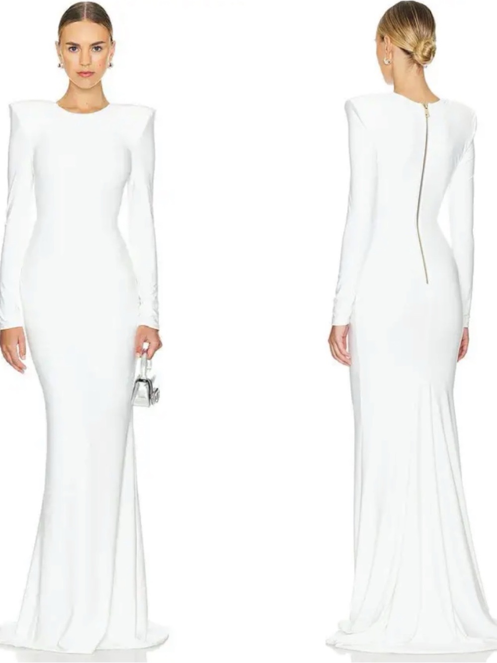 ZHIVAGO Forte Long Sleeve White Maxi Dress Size 4
